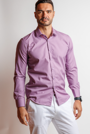 Muška SLIM FIT košulja – lavanda
