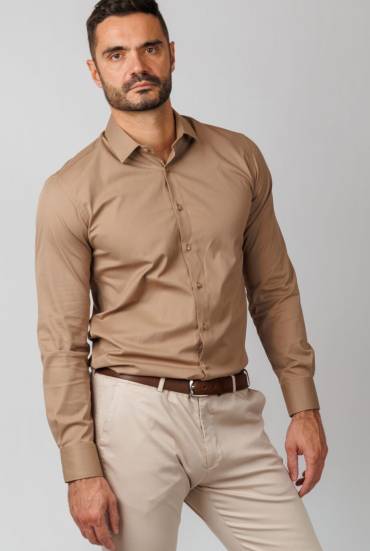 Muška SLIM FIT košulja – oker