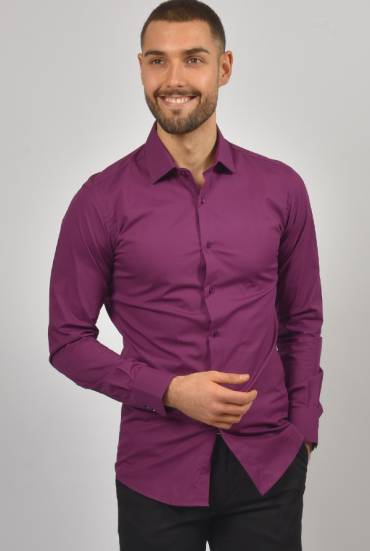 Muska kosulja REGULAR FIT TRULA VISNJA