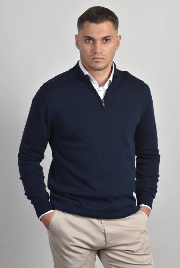 Muški džemper polu zip - TEGET