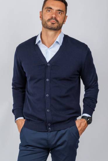 Muški džemper sa dugmadima - TEGET