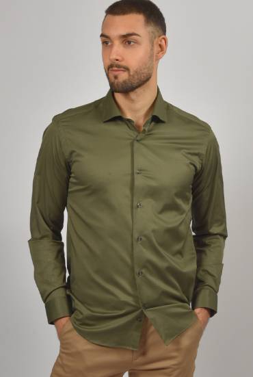 Muska kosulja SLIM FIT MASLINASTO ZELENA